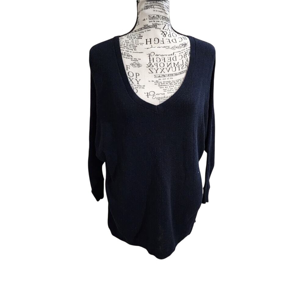 Express zippered back Dolman sleeve scoop neck sweater size medium